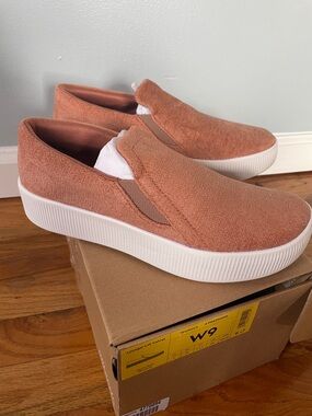 allbirds Women's lounger lift velvet, sienna blush W9 NEW